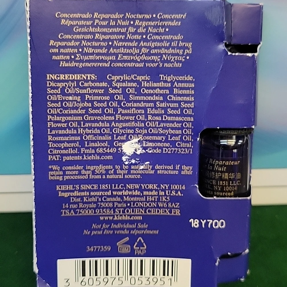 Kiehl's Midnight Recovery Concentrate 4ml Dropper Bottle New Package